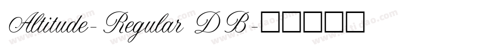 Altitude-Regular DB字体转换